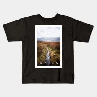 Photographic Print of Snowdonia, Wales Kids T-Shirt